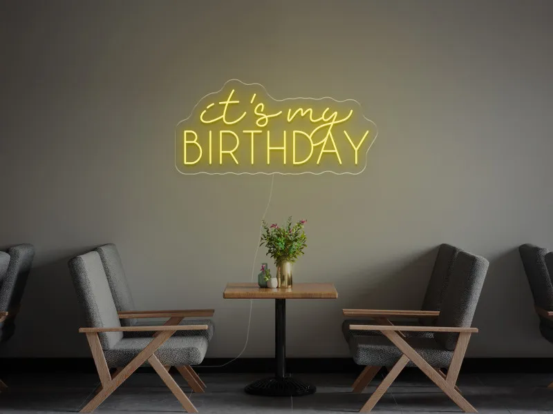 It`s My Birthday - Insegne al neon a LED